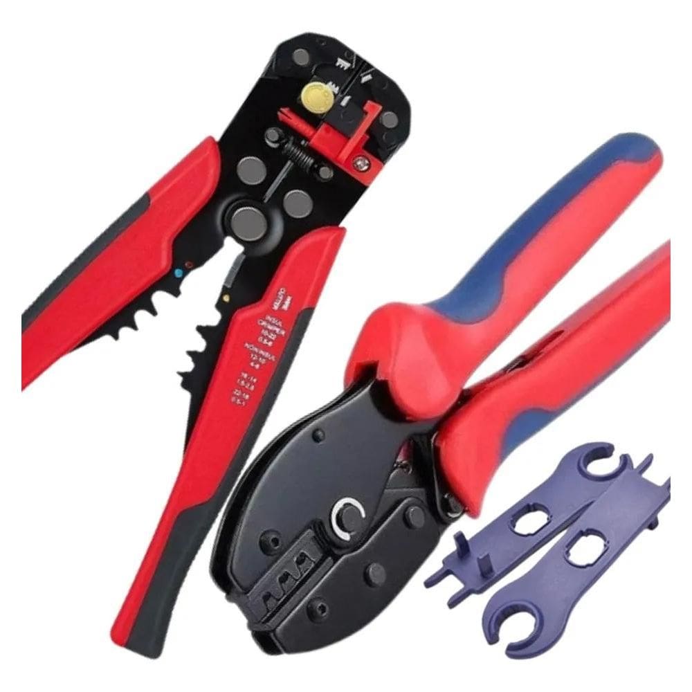 Alicate Crimpar Conector Mc4 Painel Solar + Decapador Profis