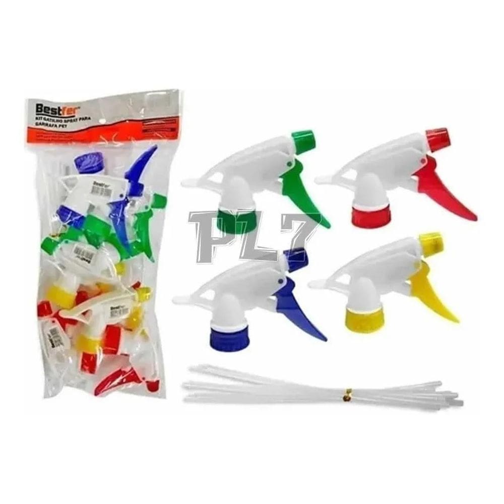 2X Gatilho Bico Pulverizador Borrifador Manual Garrafa Pet 1