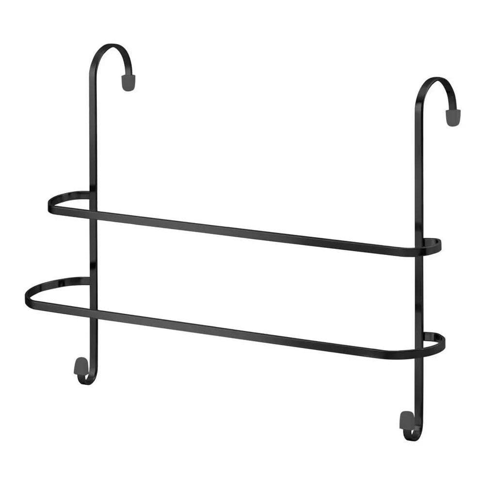 2X Suporte Duplo Porta Toalha Encaixe Para Box Banheiro Pret