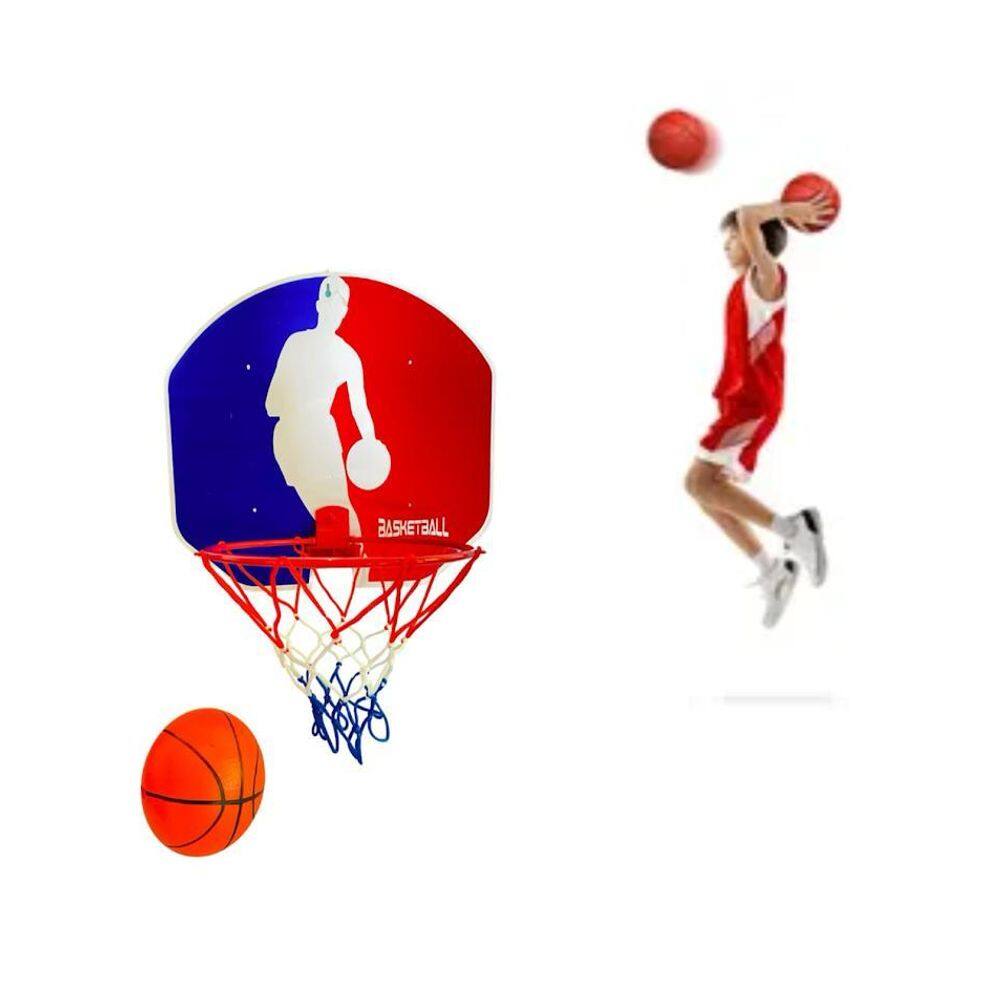 Cesta De Basquete Infantil Tabela Com Bola E Bico Inflador