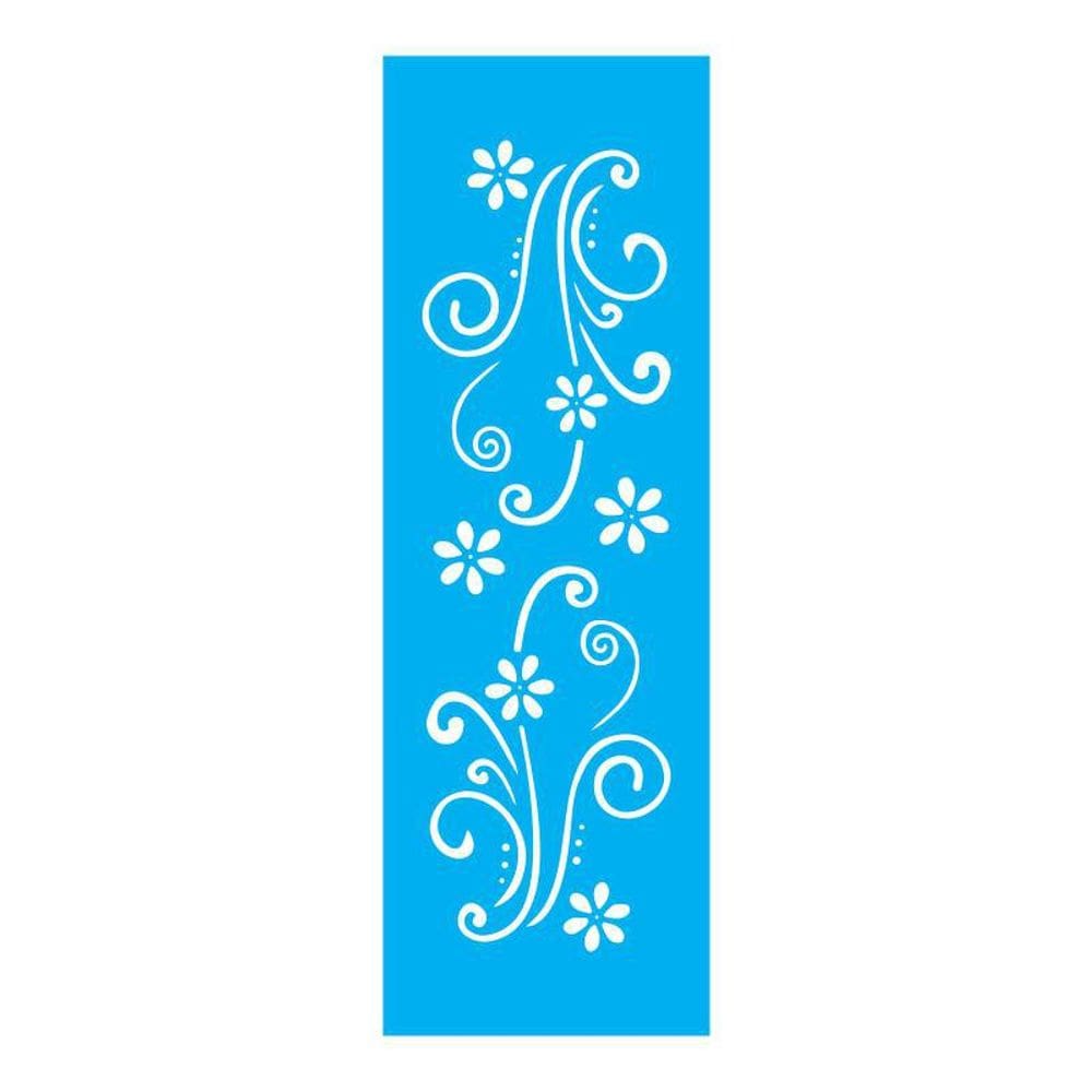 Stencil Tamako Arabesco Floral - 10X30Cm - Ref 172