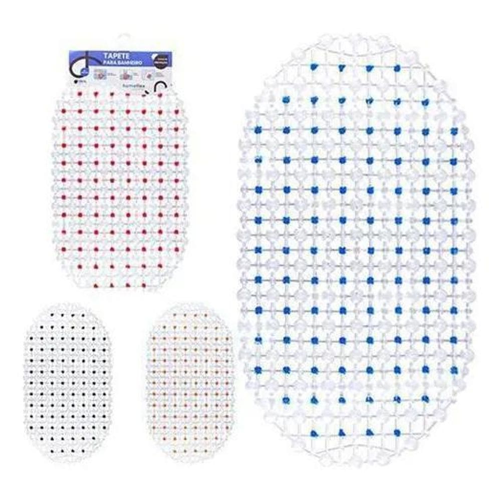 2X Tapete Para Box De Banheiro Chuveiro Antiderrapante Vento