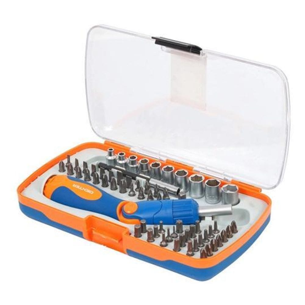 Chave Universal Pontas Diversas 64 Peças Jogo De Bits 25Mm