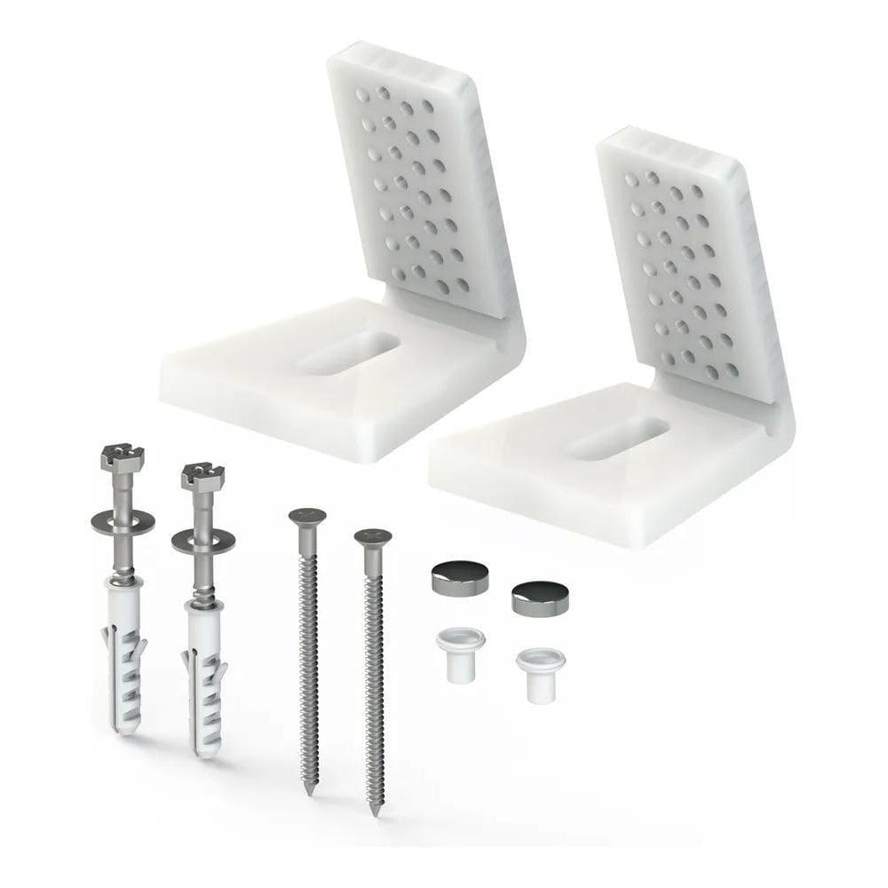 2X Kit Parafuso Fixação Lateral Completo Para Vasos E Bacias