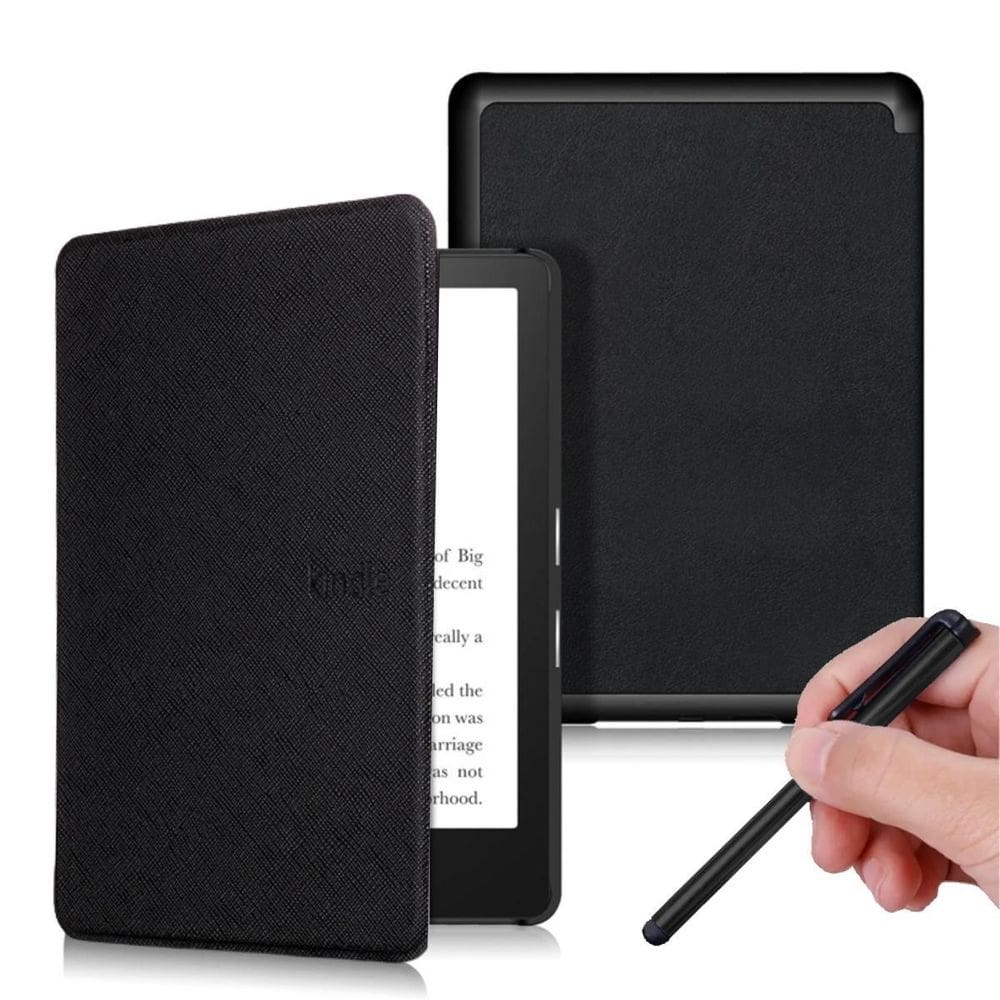 Case Couro Premium Para Kindle 12 Básico 6.0 + Caneta Touch