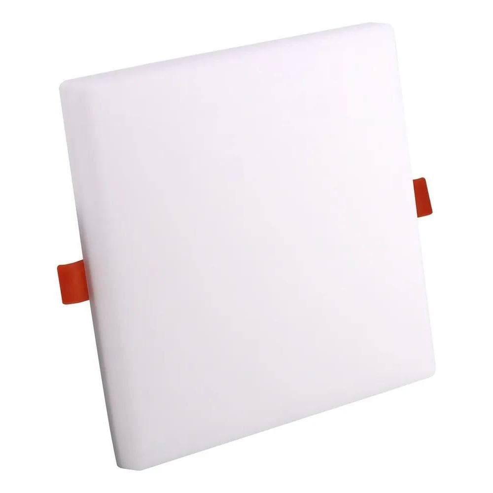 2X Luminária Painel Led 12W Quadrado 6500K - Taschibra Estru