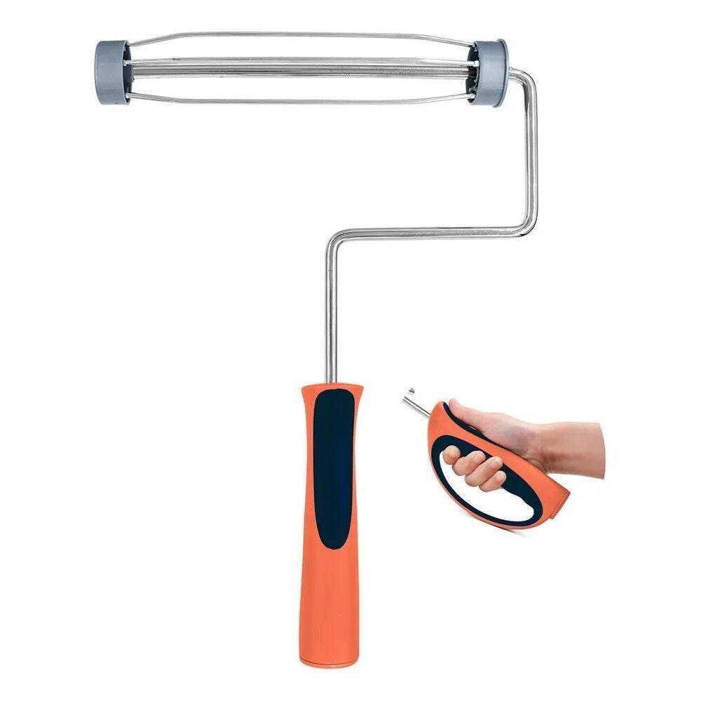 2X Garfo Suporte Para Rolo De Pintura Gaiola Reforçado 23Cm