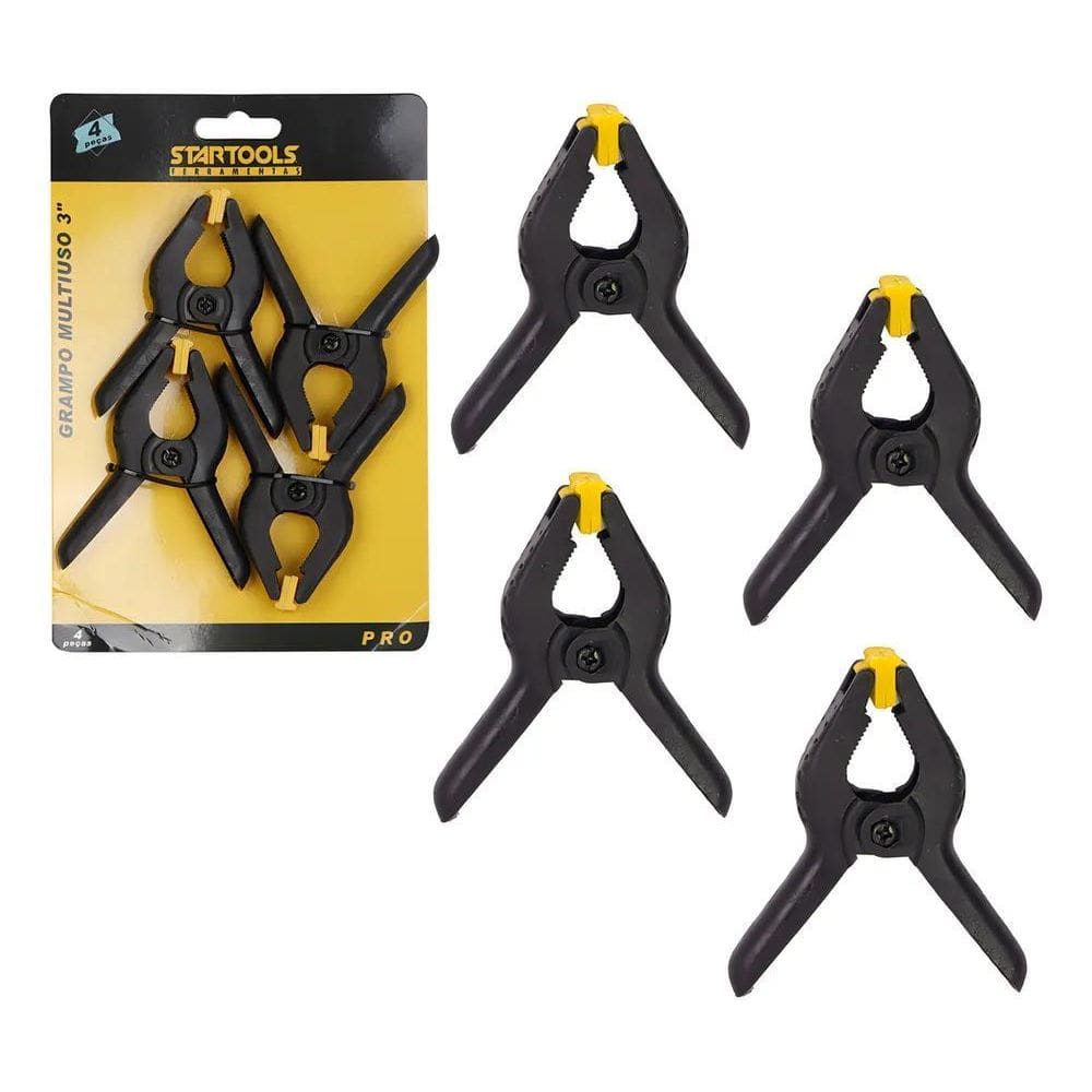 4 Grampos Multiuso Prendedor 3 Polegadas Reparos Geral