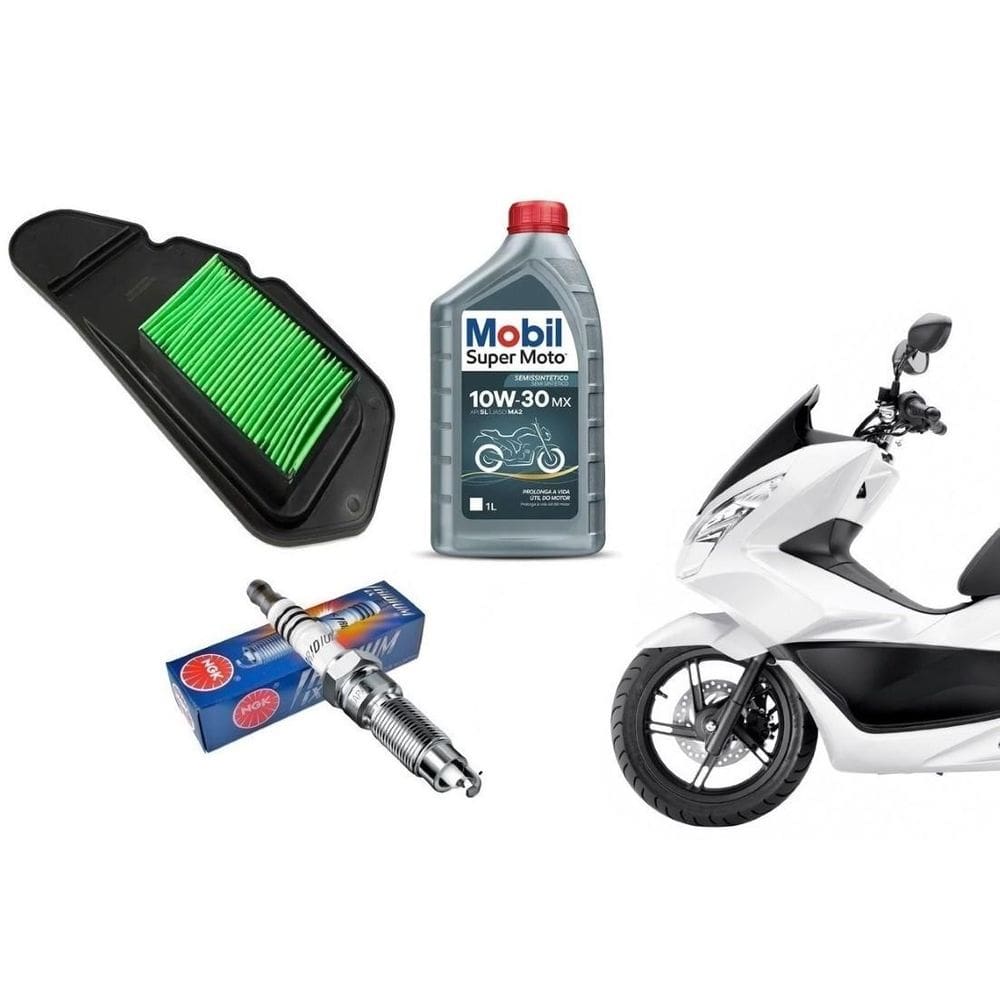 Filtro De Ar Oleo Mobil Vela Ngk Iridium Pcx 150 2013 A 2021