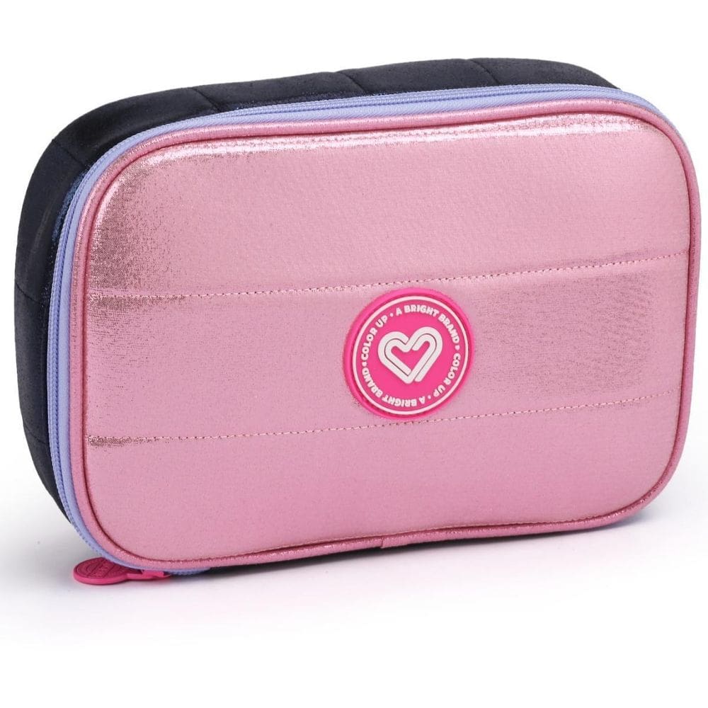 Estojo Box Color Up Metalizado Feminino Juvenil Escolar