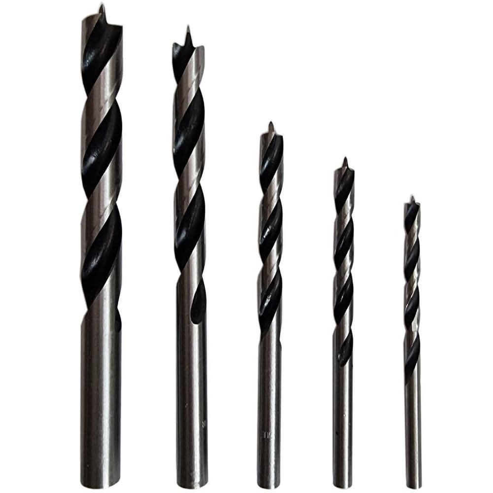 Jogo De Brocas Para Madeira 3 Pontas 5 Pçs 4 A 10Mm Aço Hcs