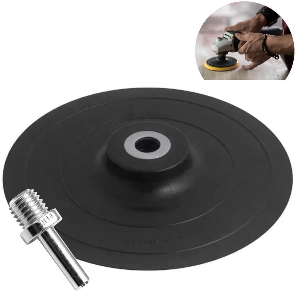 Suporte De Borracha Para Disco De Lixa 180Mm + Adaptador M14