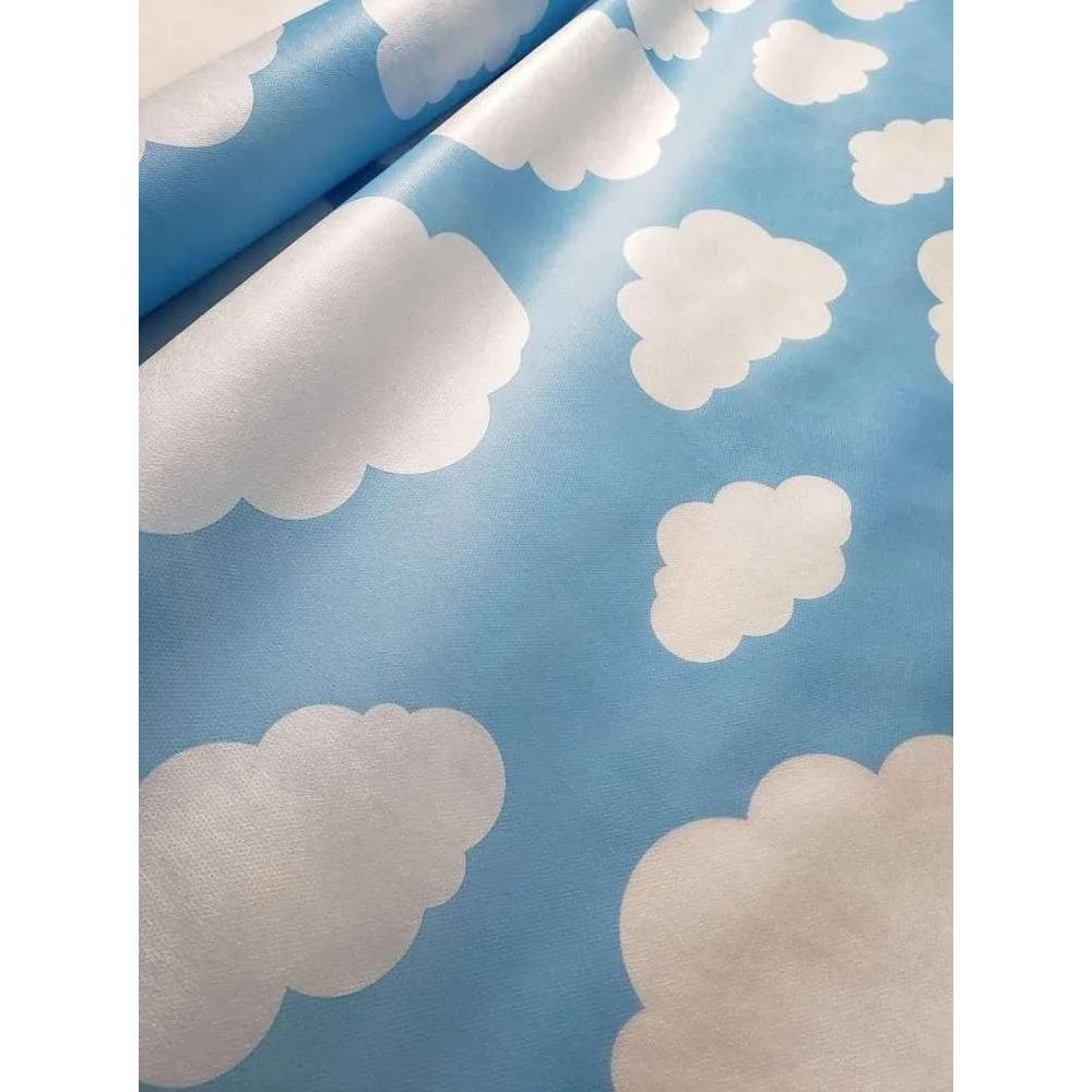 2X Tnt Estampado Nuvem De Algodão Decoracao 1,40Mx 3 Metros