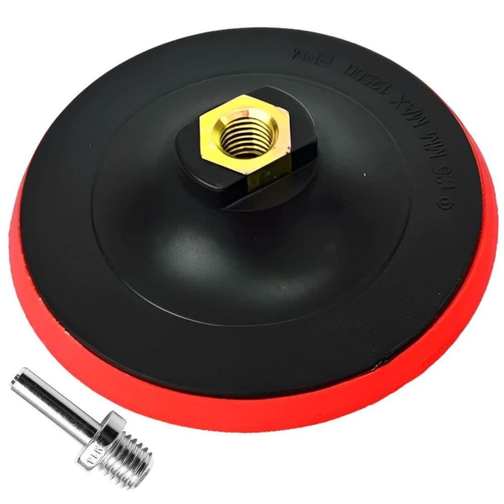 Suporte De Borracha Para Disco De Lixa Boina 115Mm Adaptador