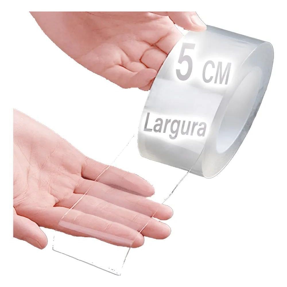 Fita Vedação Impermeável Larga 5Cm Coktop Silicone Pergolado