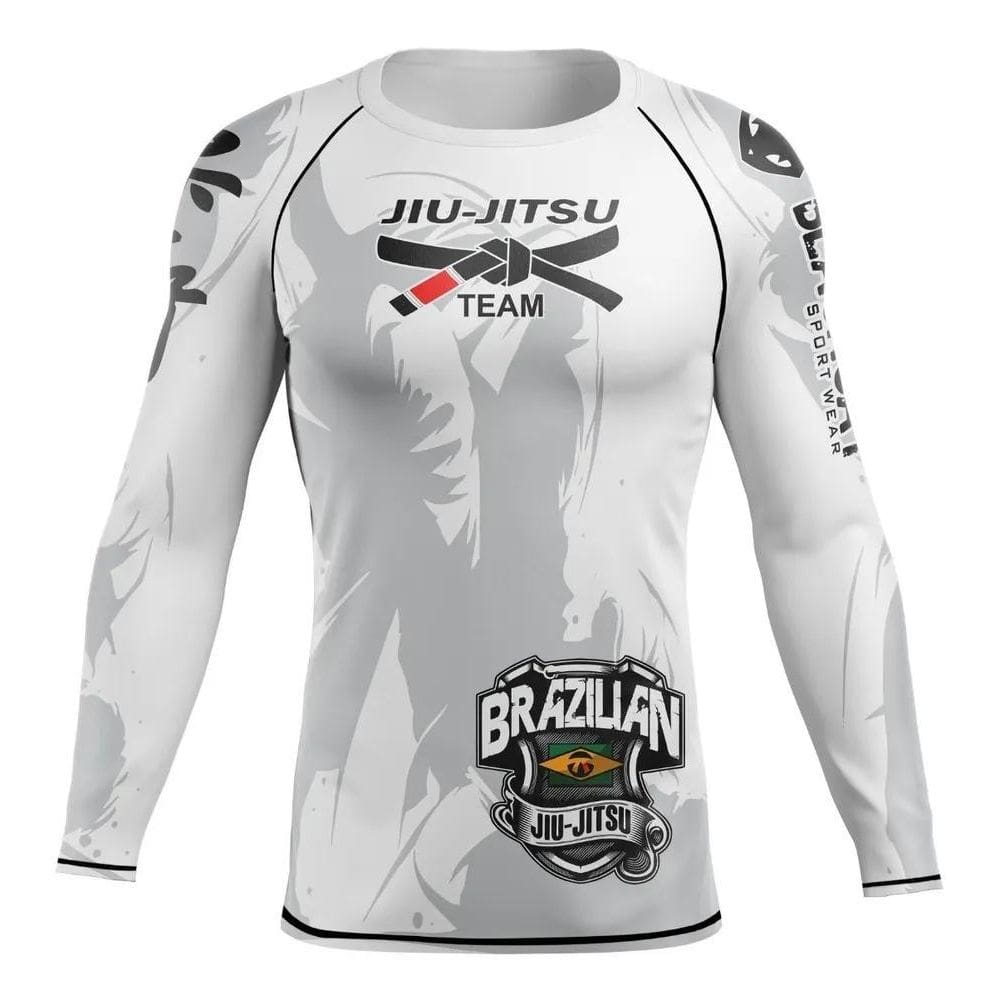2X Camisa Rash Guard Jiu-Jitsu Segunda Pele Proteção Térmica