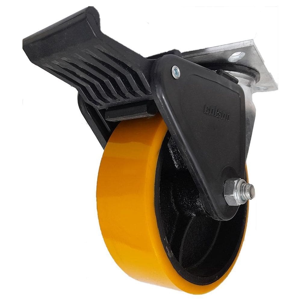 Rodízio Giratório c/ Freio 5 325kg Colson PU+Ferro Fundido