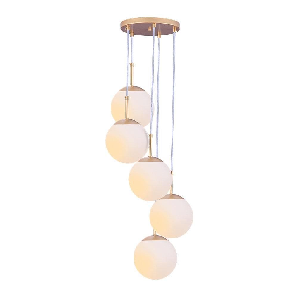 Lustre Pendente Vidro Globo Jabuticaba Balcão Cozinha Quarto