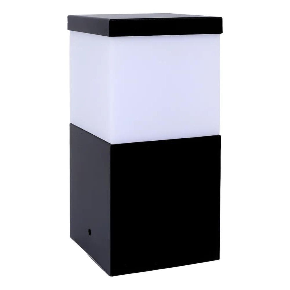 2X Poste Balizador 15 Cm Alumínio Chão Jardim Piso Solo Deck