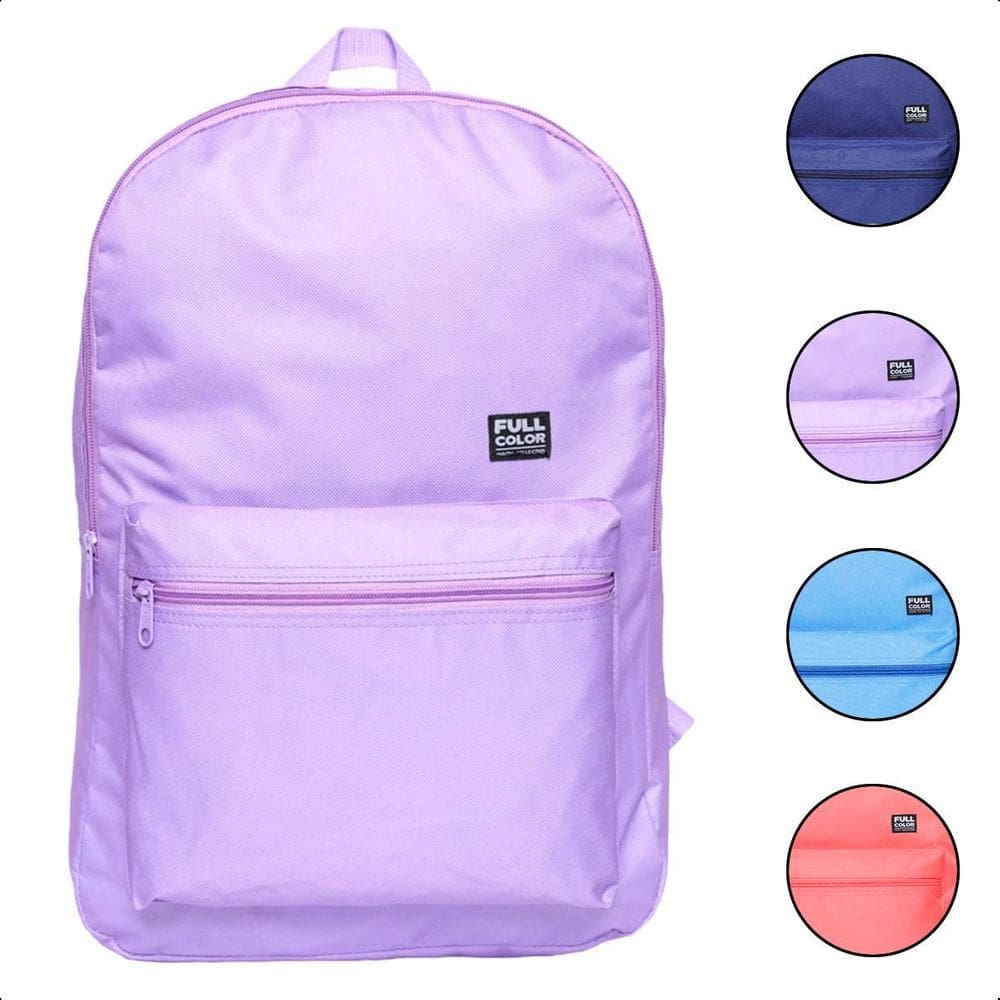 Mochila Bolsa Escolar Faculdade Casual Juvenil - Lilás