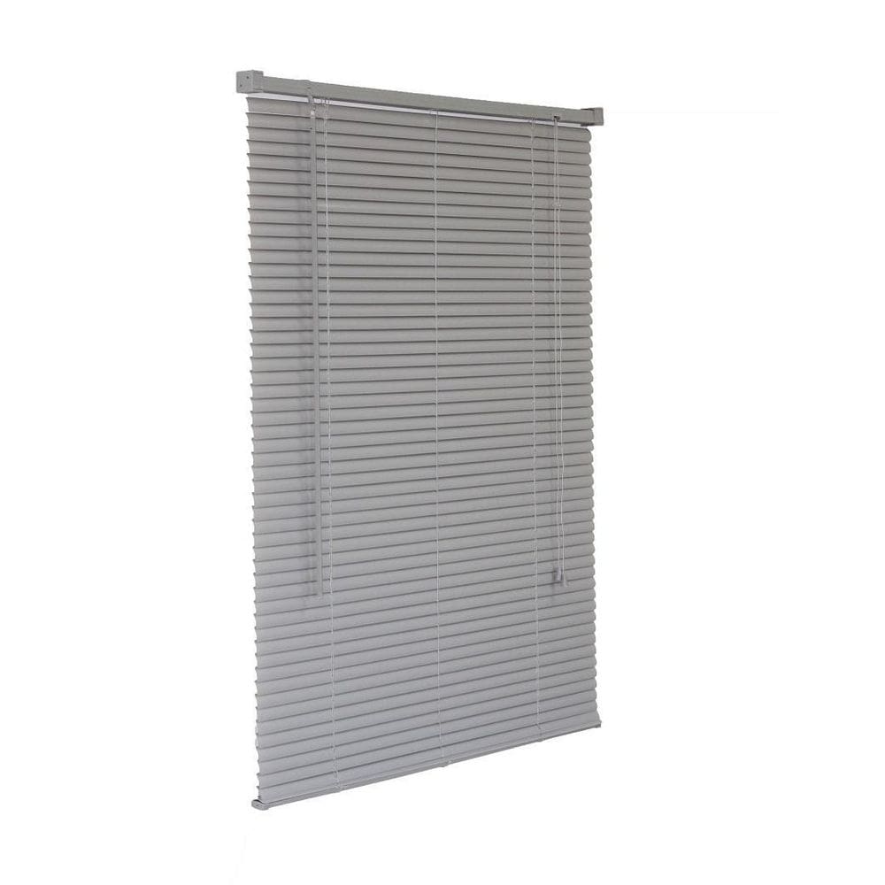Persiana Horizontal Pvc Cinza 100 L X 160 A Cortina Completa
