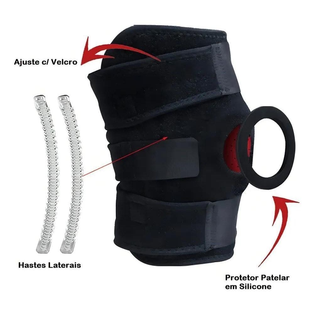 2X Tensor De Joelho Patela Neoprene Crossfit Treino Joelheir