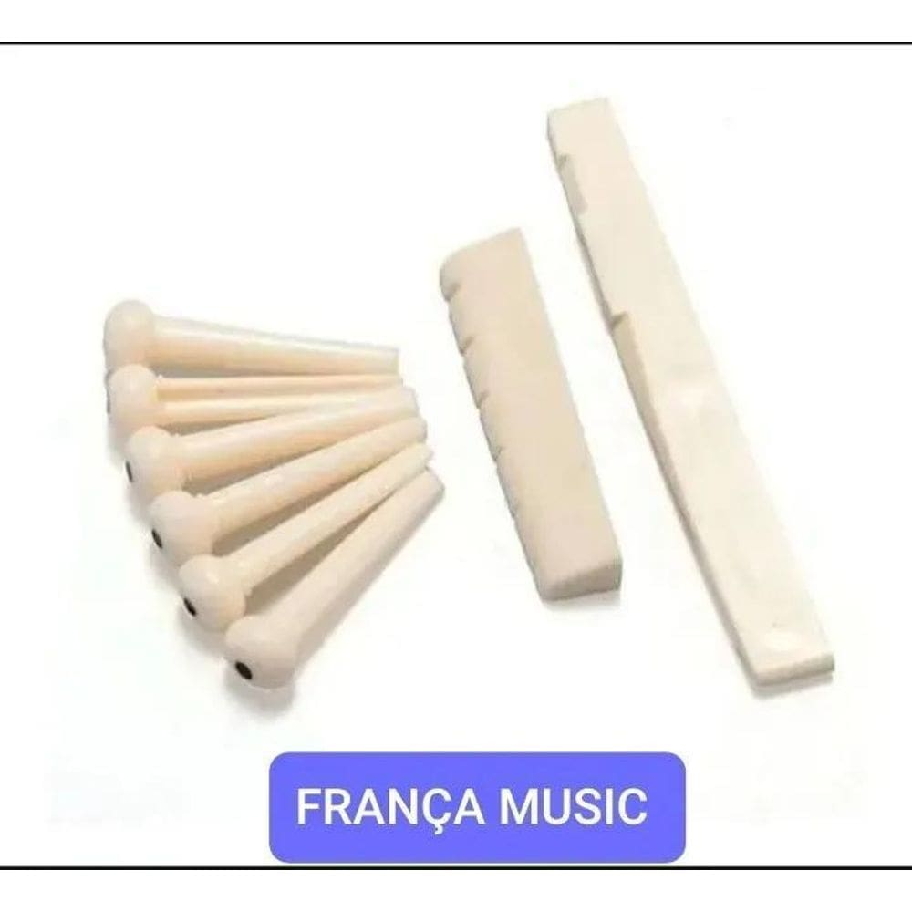 2X Peça Amarela Violao Rastilho Ponte Pinos Takamine Tagima