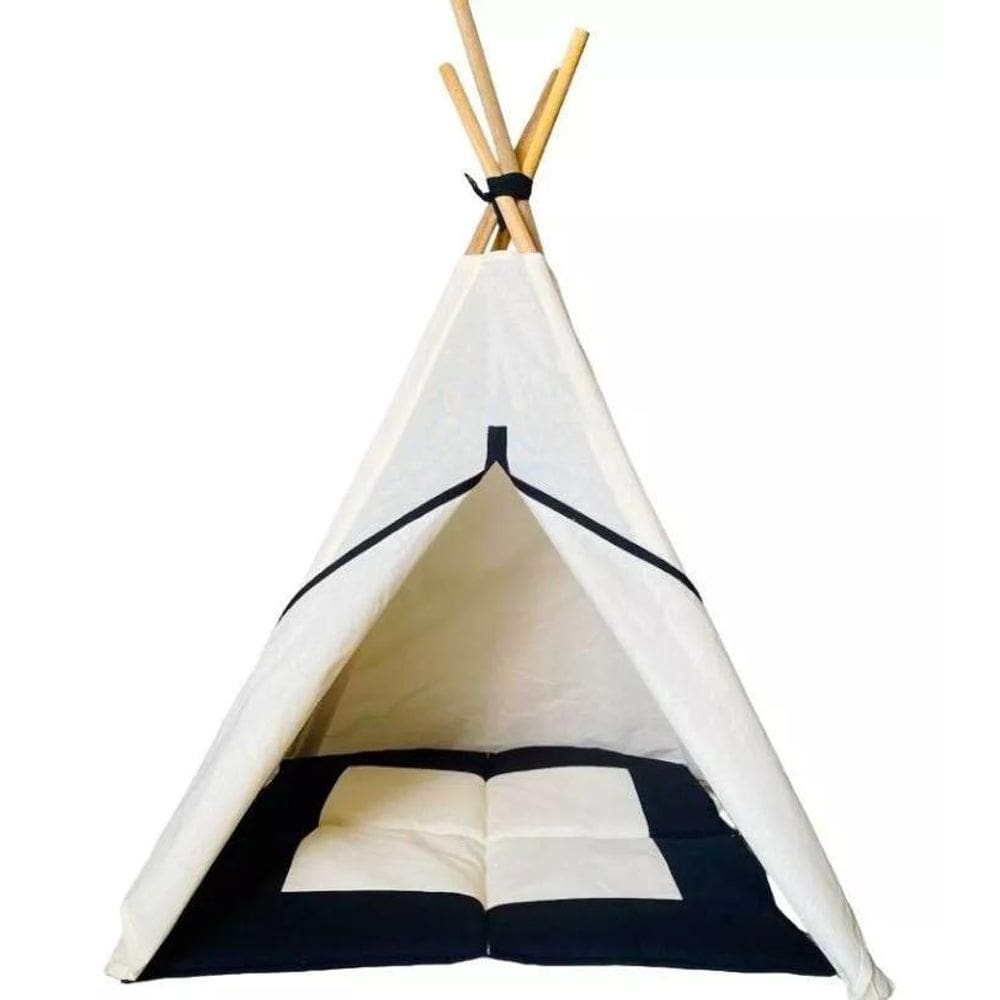 Caminha Cabana Pet Caes E Gatos +Tapete Acolchoado 105X70X70