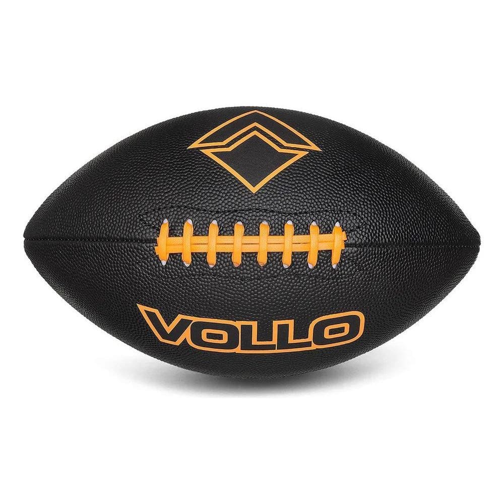 2X Bola Futebol Americano Tamanho 9 Vollo Flag Preta Cor Pre