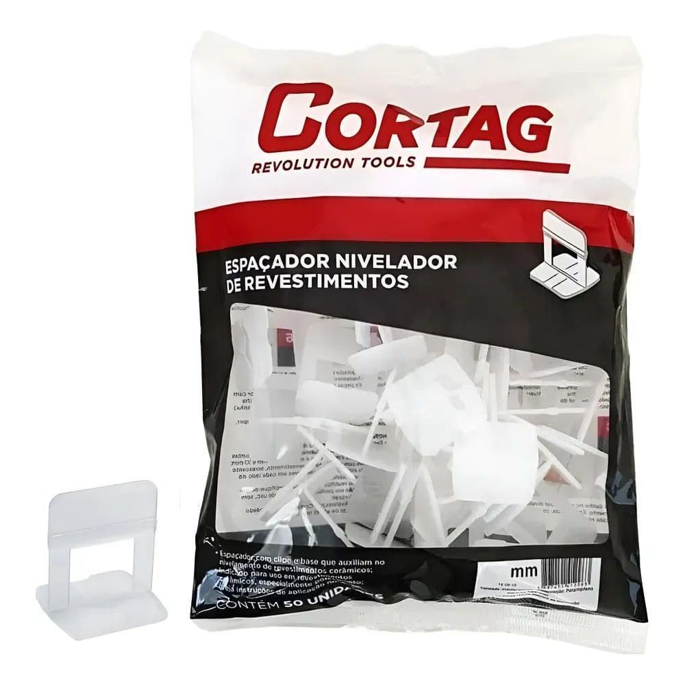 2X Espaçador Nivelador Para Porcelanato Piso Cortag - 100 Pe