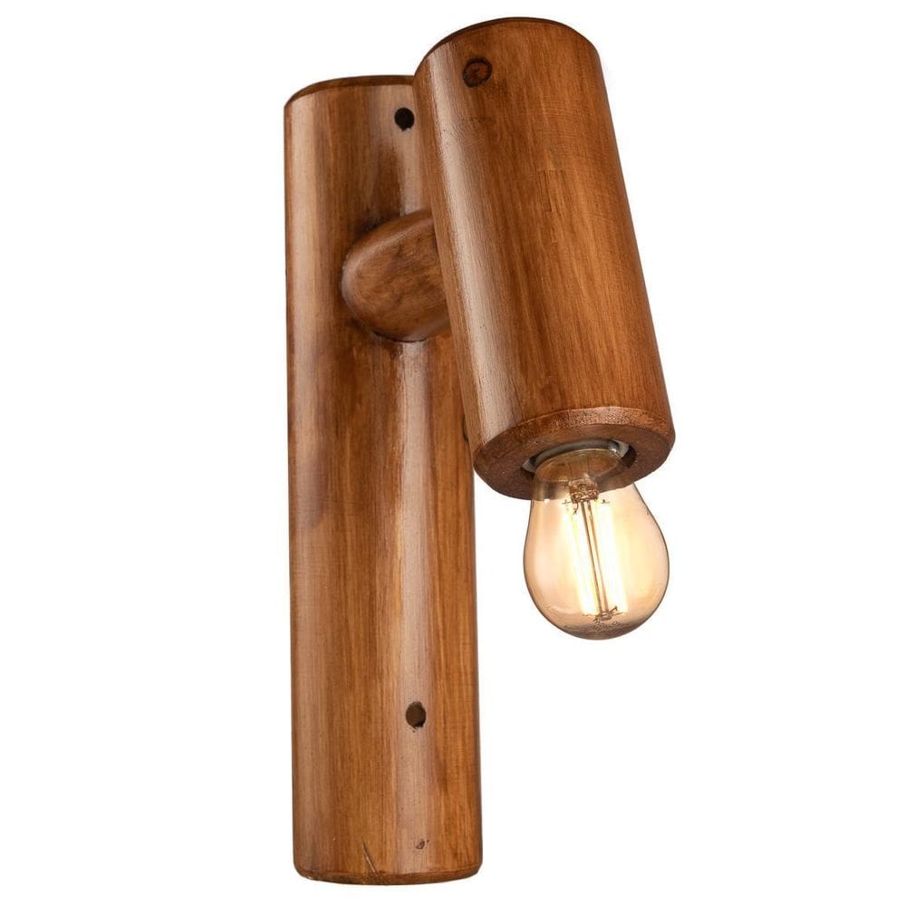 Arandela De Madeira Rústica