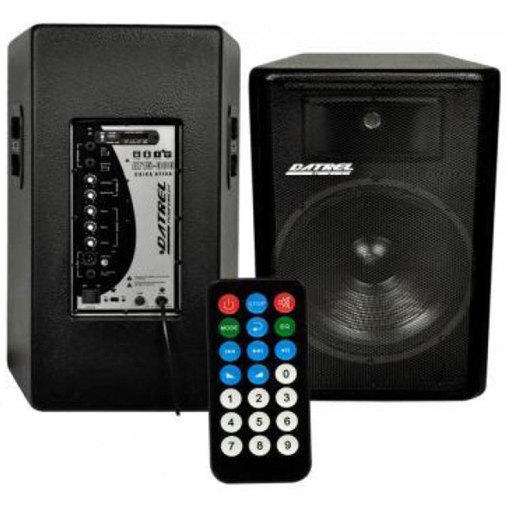 Kit Caixa Ativa + Passiva Datrel 15 Titanium 600Wrms