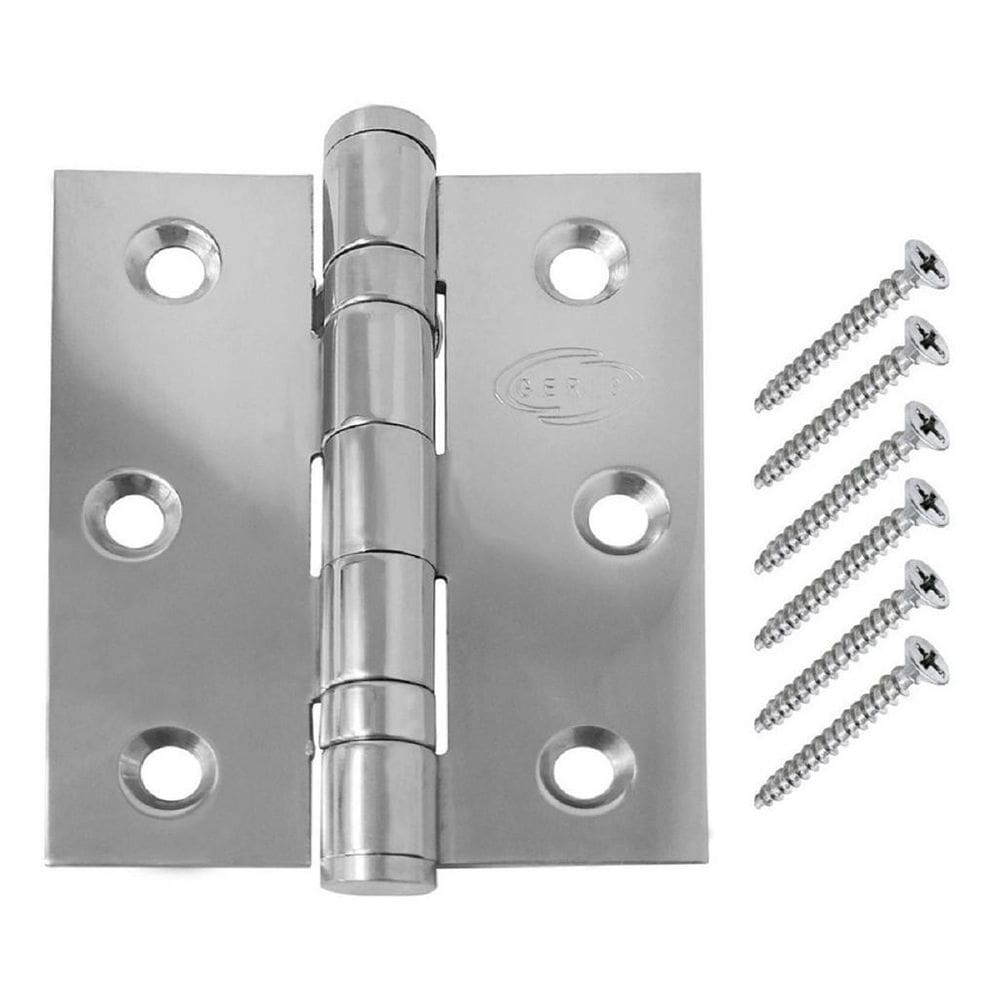 Dobradiça Para Portas 3X2.5 2Mm Inox 304 Polido Geris
