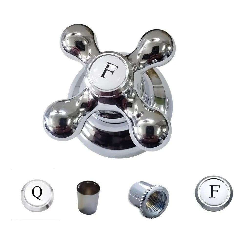 2X Kit De Acabamento Para Registro 1/2, 3/4 E 1 C52 Eixo De