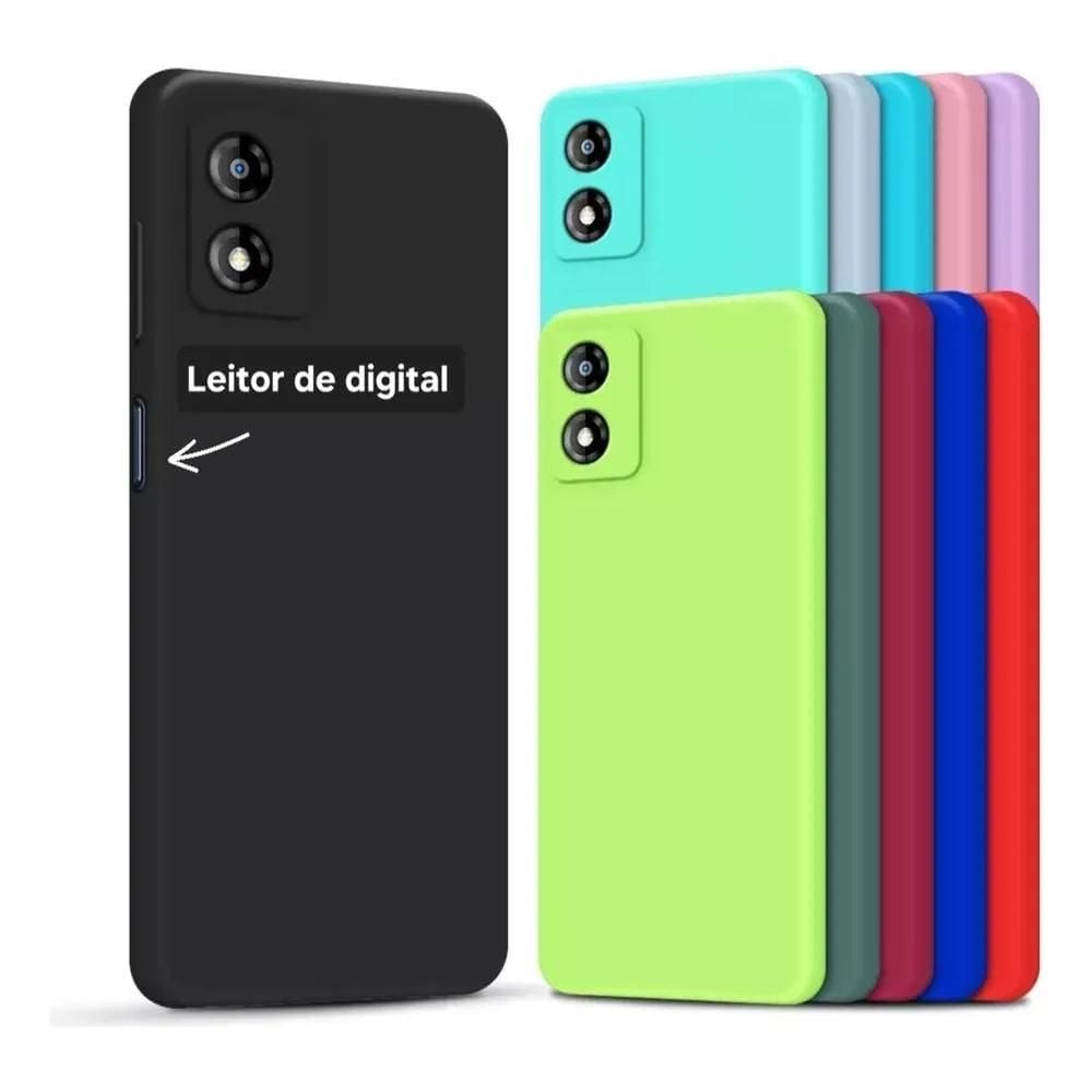 2X Capa Capinha Compatível Motorola Moto G04 Aveludada