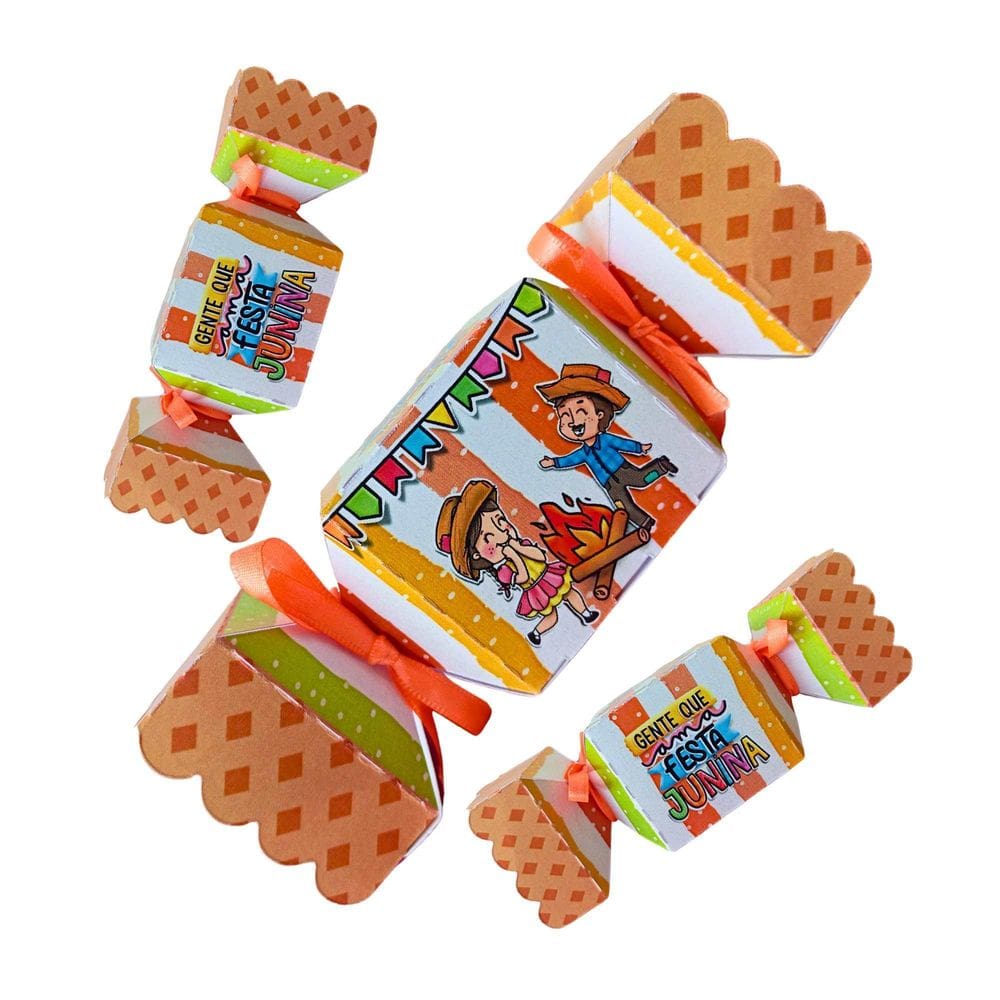 40 Caixinhas Surpresas Festa Junina São João - 40 Bala