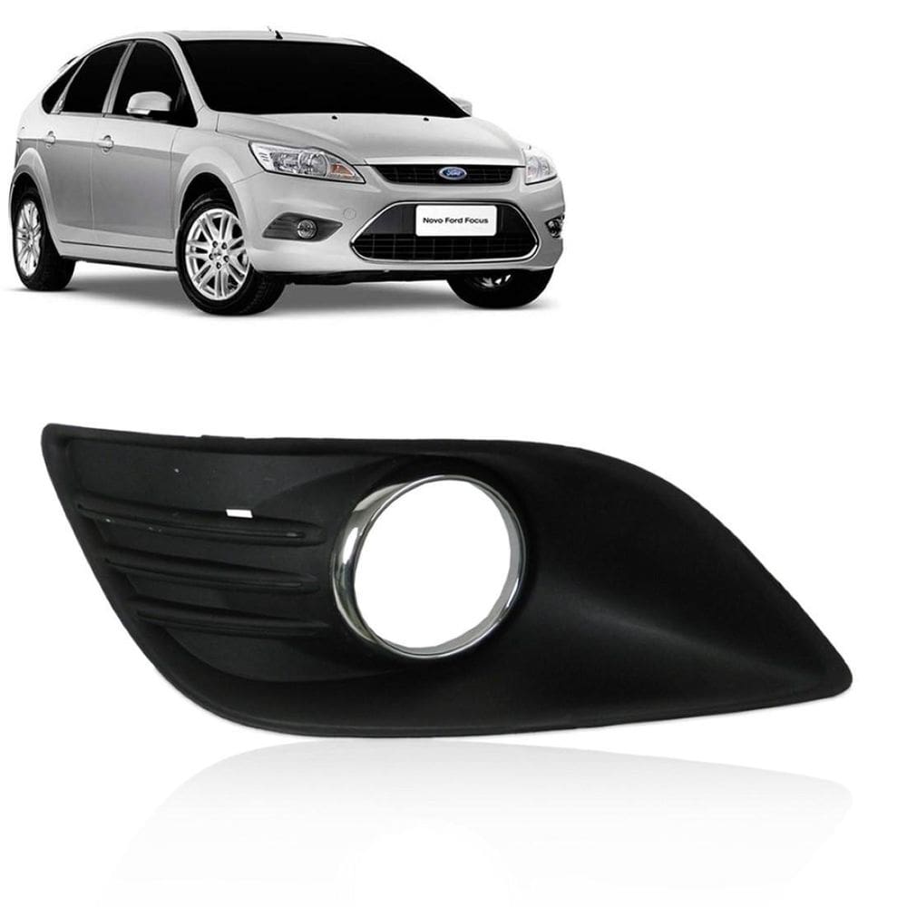 Grade Milha Focus 2009 2010 Hatch Sedan Farol Aro Cromado