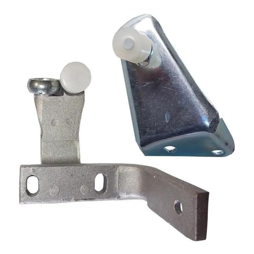 2X Kit Carrinho Guia Inferior Superior Porta Correr Kombi 20