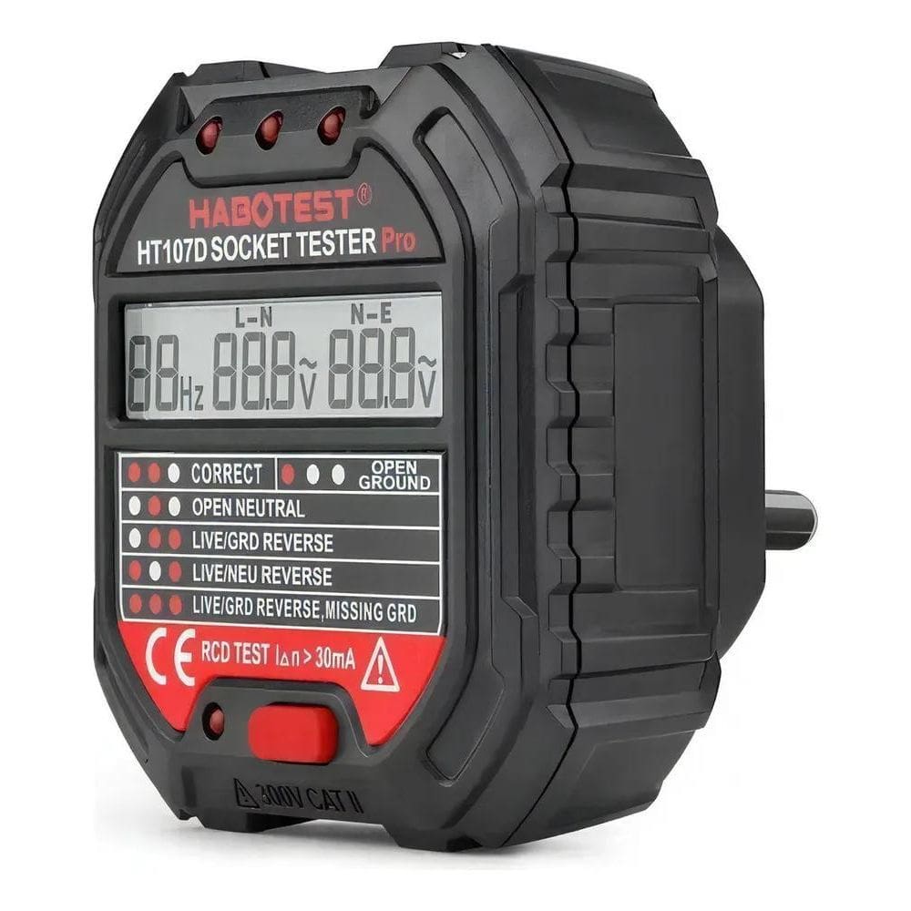 2X Testador De Tomada Elétrica Habotest Com Padrão Brasileir