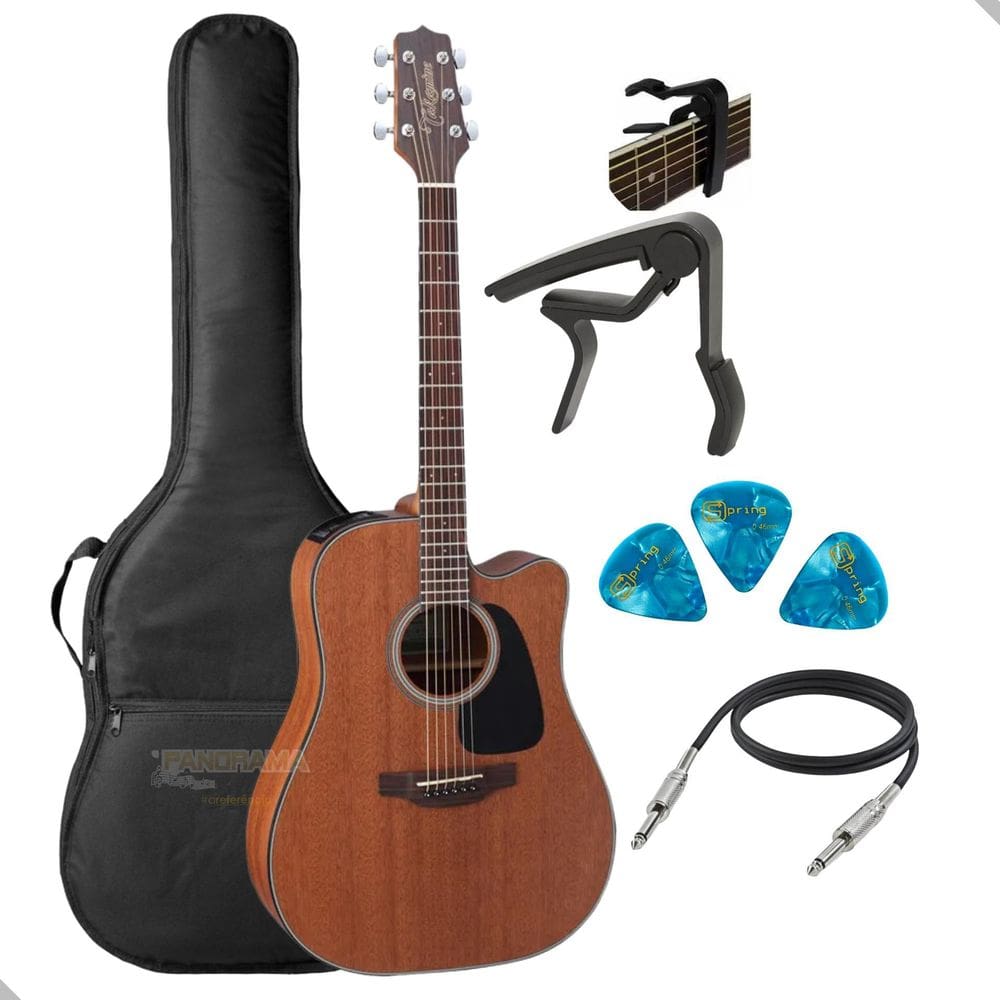 Violao Takamine Aço Eletrico Gd11Mce + Acessórios