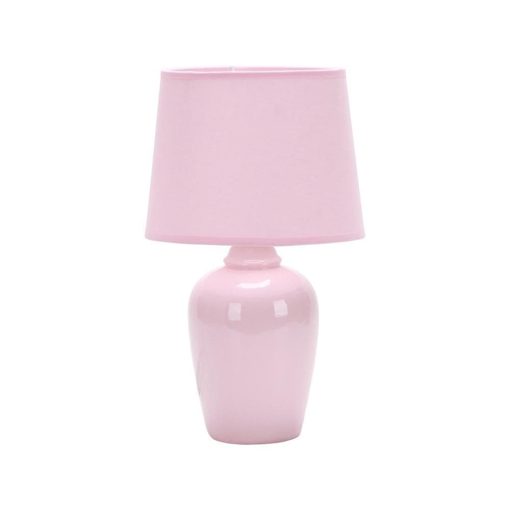 Luminária Abajur Taschibra Pottery 37Cm E27 Bivolt Rosa