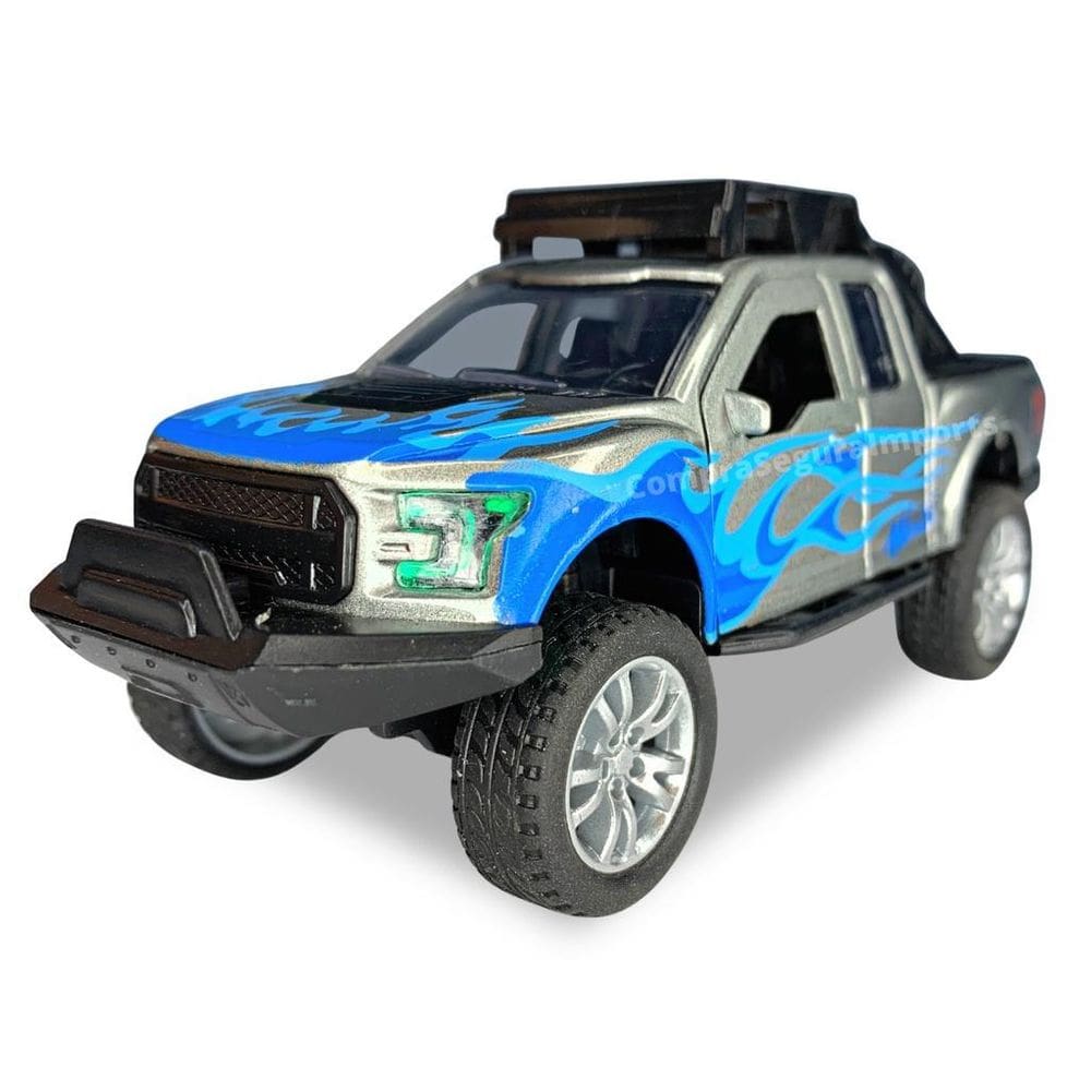 Carrinho De Ferro Miniatura Caminhonete - Prata