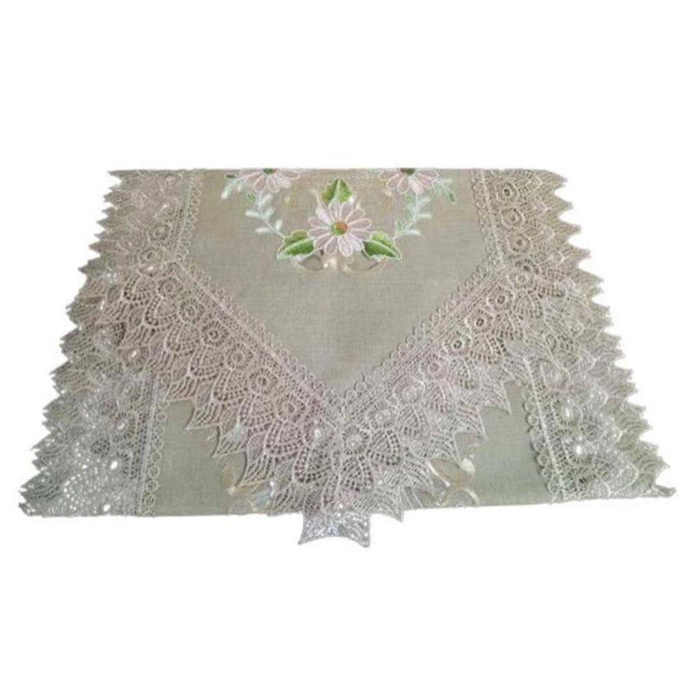 Caminho Mesa Jolitex Bordado E Rendado Cancun 0,40Cmx 2,20M