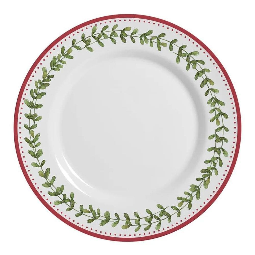 Prato Cerâmica Feldspática Branca 29cm - Jogo 6 Peças