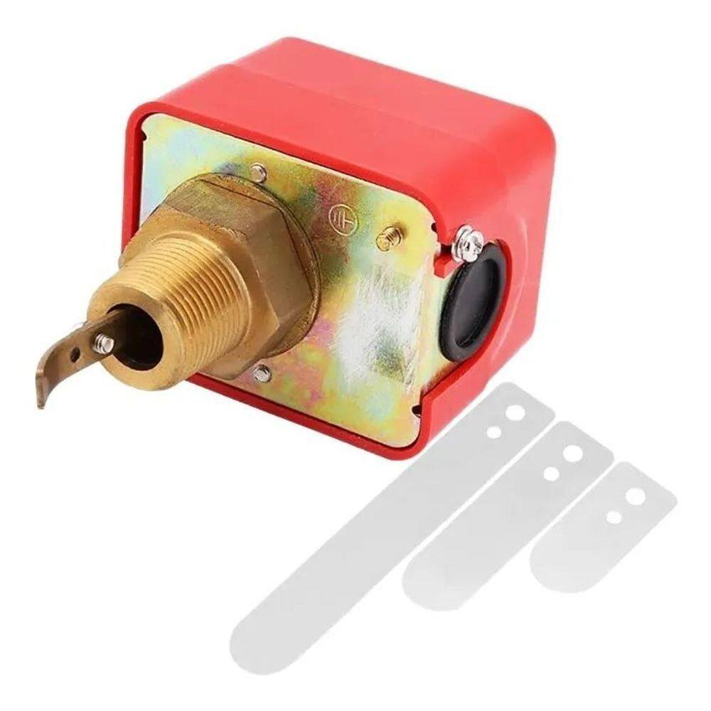 2X Fluxostato Chave De Fluxo Palheta Inox Água Rosca 1 Bsp T