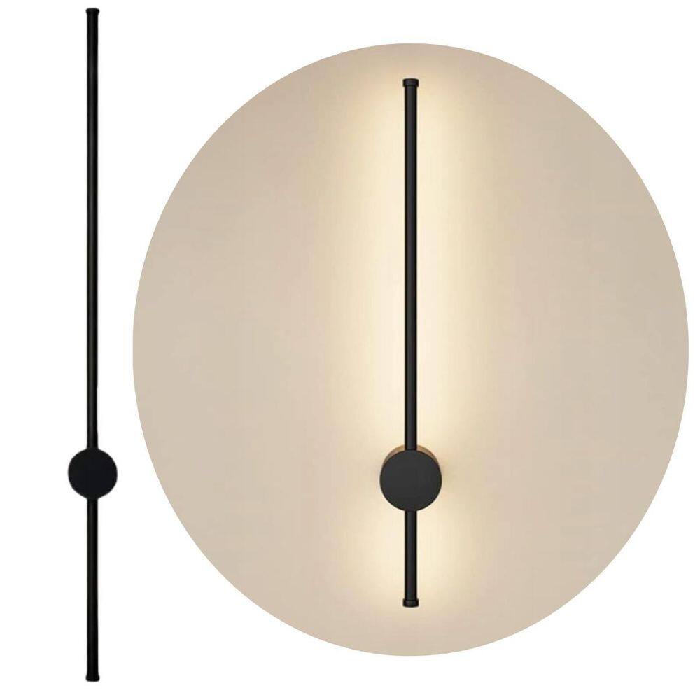 Luminária Arandela 80Cm Parede 360 Led 3X1 Barra Luz