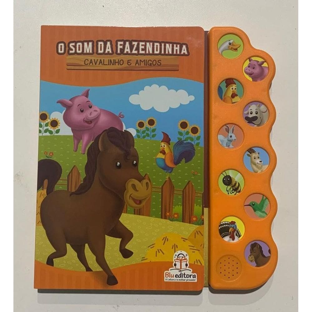 Livro O Som Da Fazendinha - Cavalinho E Amigos - Blu