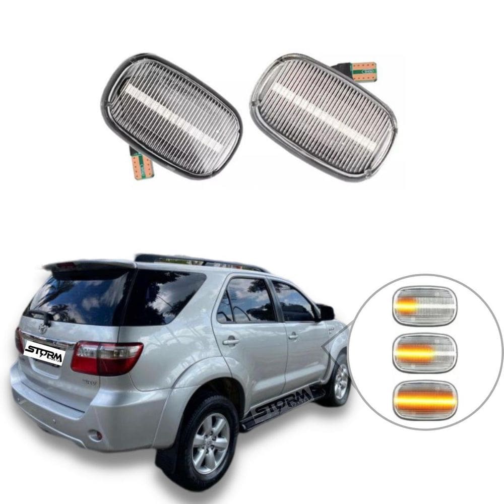 Par De Pisca Seta Dinâmico Toyota Hilux Sw4 Sequencial Led