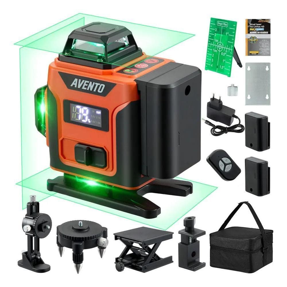 2X Nivel Laser Verde Profissional 16 Linhas 4D 360 Autonive