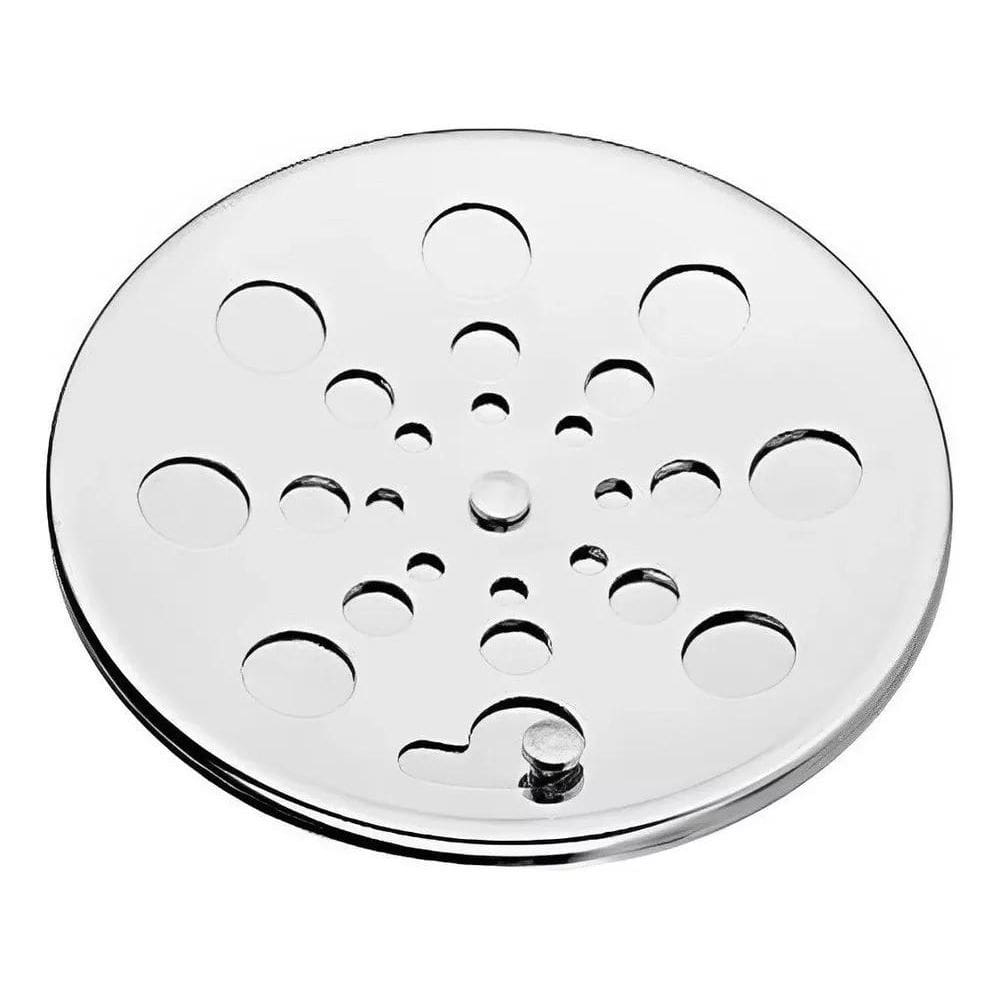 2X Tampa Ralo Grelha Redonda 15X15 Em Aço Inox Com Fecho Rot